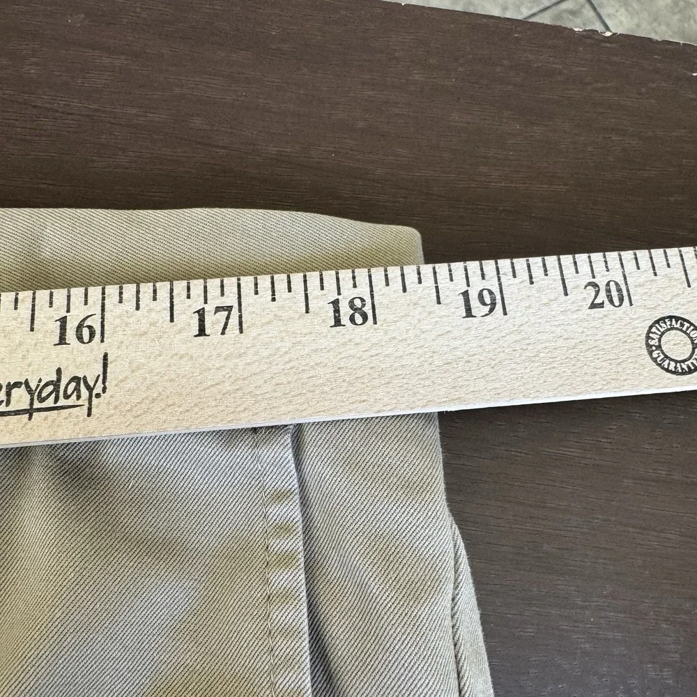 Nautica Clipper Wrinkle Resistant Pants Flat Front Khaki Mens 36x30